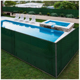 BOEN 4-ft H x 50-ft W Green Polyethelene Chain Link Fence Screen