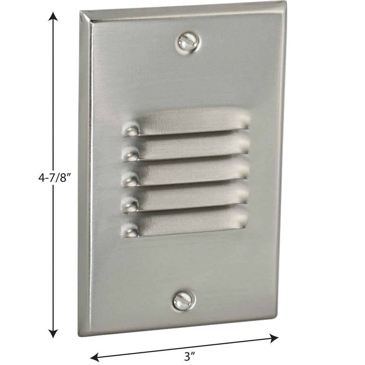 Progress Lighting 4.5-Watt Brushed Nickel Hardwired LED Step Light, 108 Lumens, 3000K