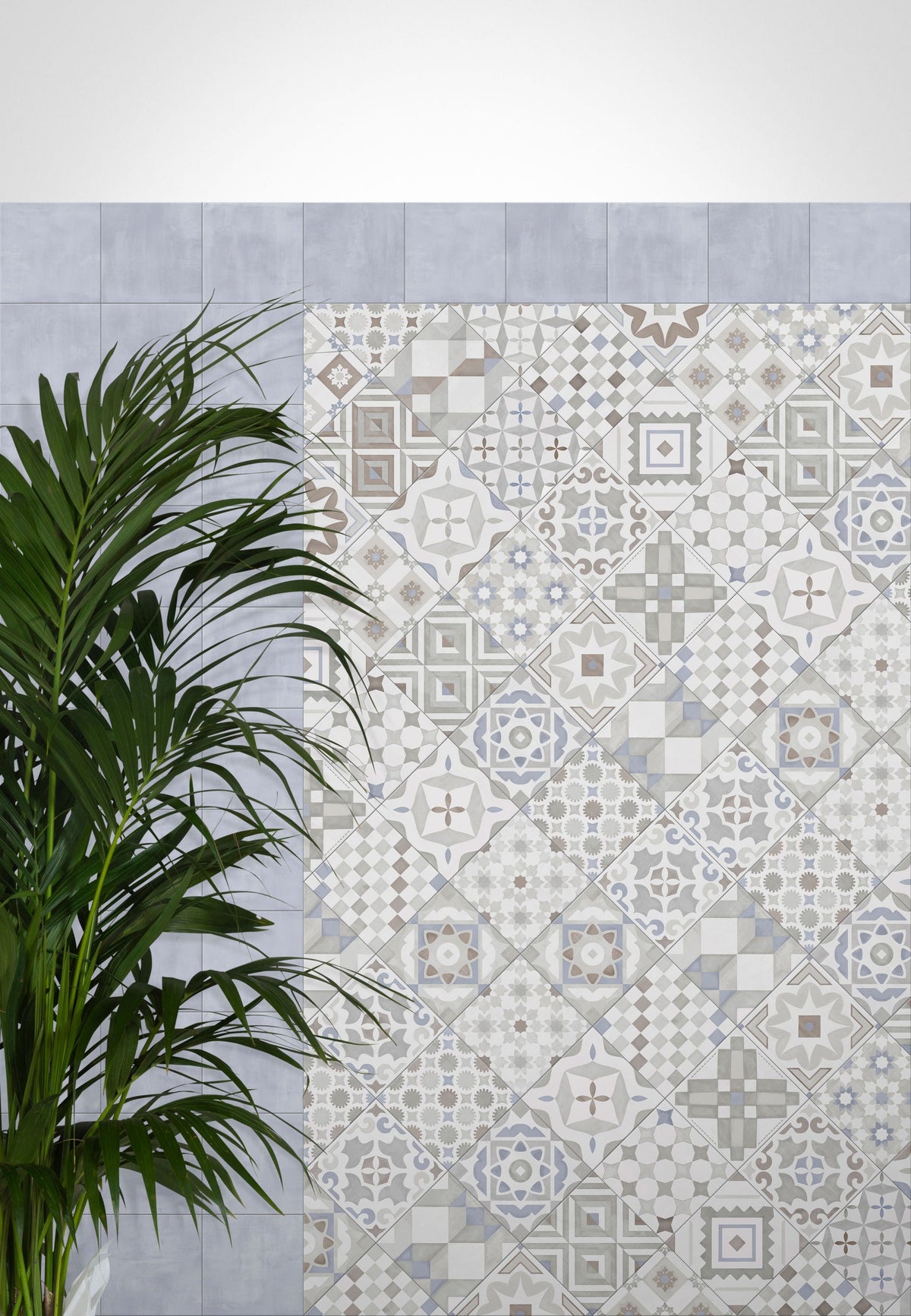 Giorbello (Sample) Chiasmo White 8-in x 8-in Matte Porcelain Floor and Wall Tile