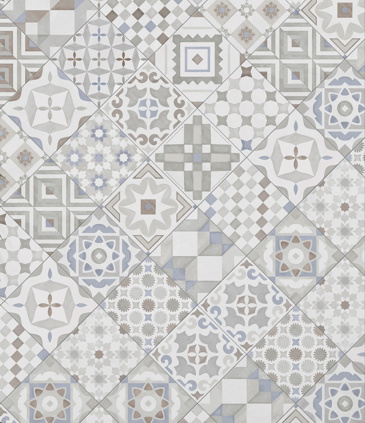 Giorbello (Sample) Chiasmo Multi 8-in x 8-in Matte Porcelain Patterned Floor and Wall Tile