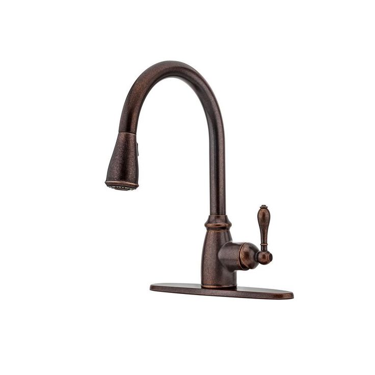 Lange All-in-One Farmhouse Apron Copper Sink 32 in. Single Bowl Kitchen Sink with Pfister Faucet and Drain in Bronze
