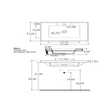 Nameeks Mars Wall Mounted Ceramic Bathroom Sink in White