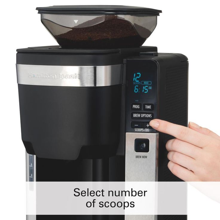 12-Cup Black Auto Grounds Dispensing Coffee Maker