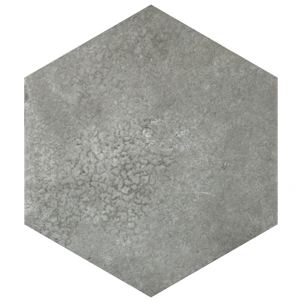 Affinity Tile Heritage Hex Shadow 7-in x 8-in Multi-finish Porcelain Hexagon Floor and Wall Tile product image