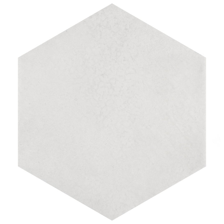 Affinity Tile Heritage Hex Snow 7-in x 8-in Multi-finish Porcelain Hexagon Floor and Wall Tile product image