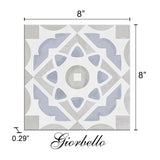 Giorbello Chiasmo Patterned 8-in x 8-in Matte Porcelain Floor and Wall Tile (7.11-sq. ft/ Carton)