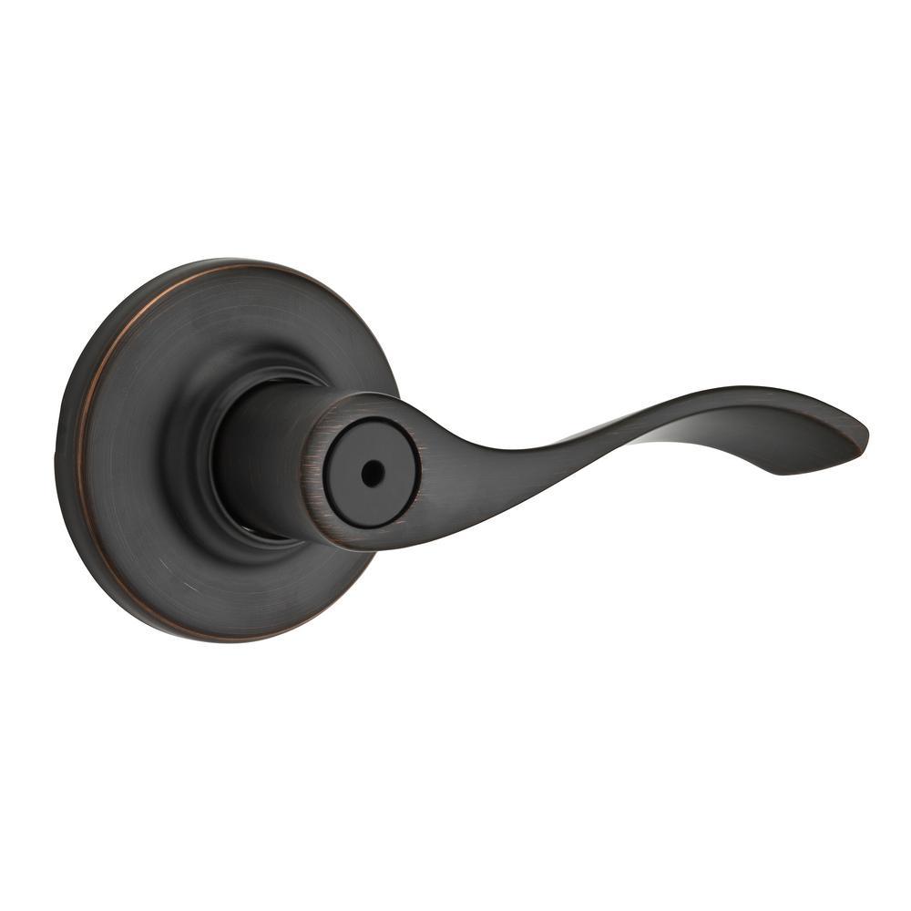 Balboa Satin Nickel Privacy Bed/Bath Door Lever with Microban Antimicrobial Technology - Super Arbor