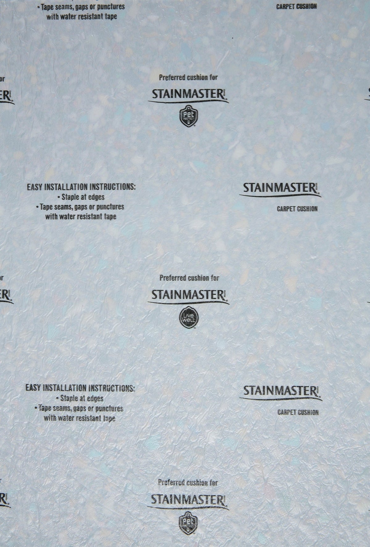 STAINMASTER 11.11mm Rebond Carpet Padding with Moisture Barrier