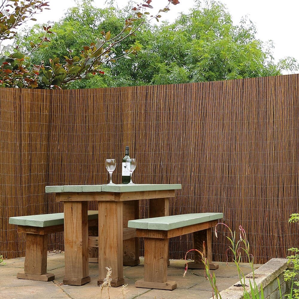 Backyard X-Scapes 16-ft x 6-ft 0.75-Gauge Brown Wood Bamboo Fencing Rolled Fencing