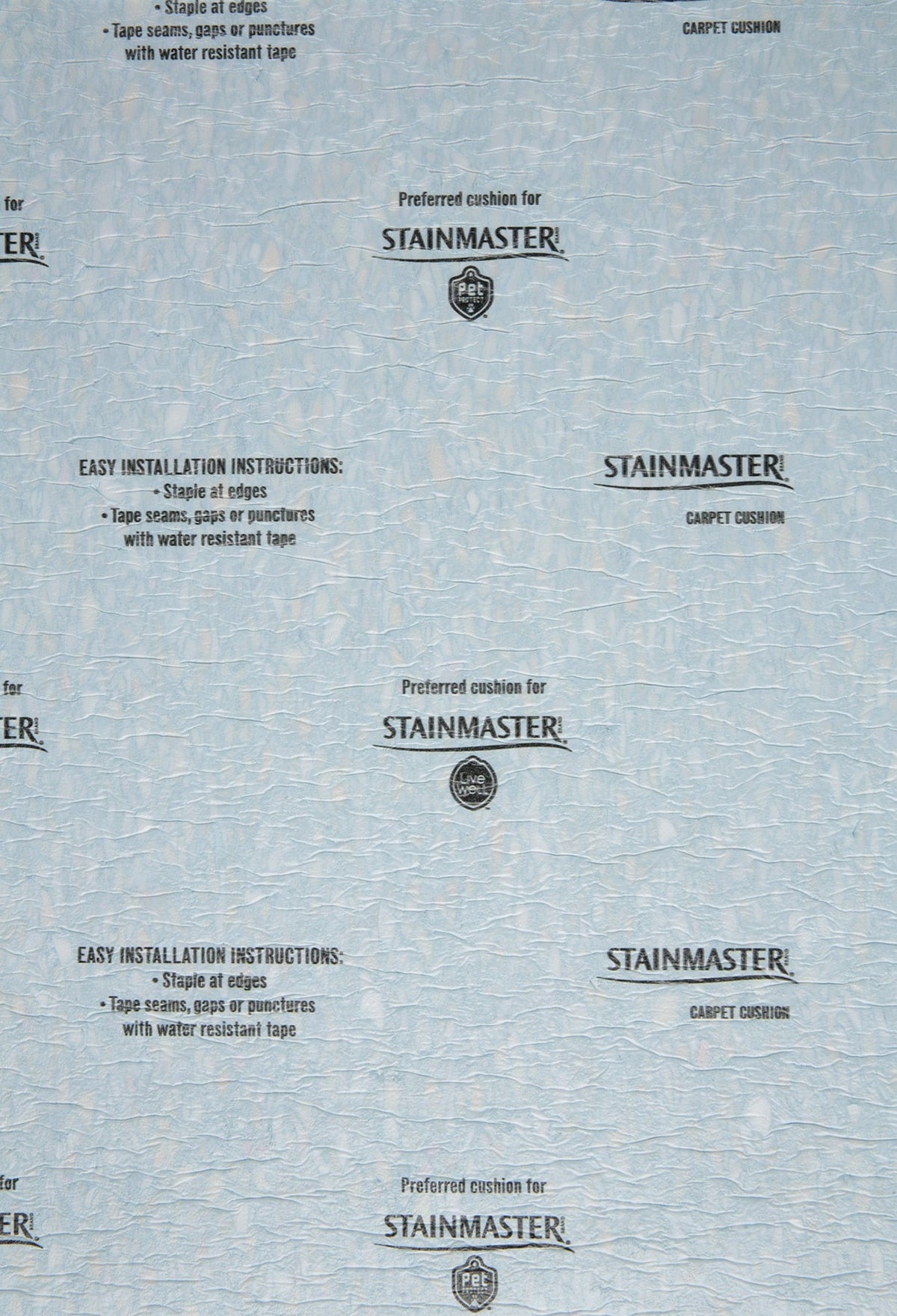 STAINMASTER 11.94mm Foam Carpet Padding with Moisture Barrier