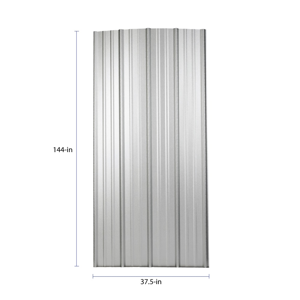 Metal Sales Classic Rib 3-ft x 12-ft Ribbed Galvalume Steel Roof Panel (29-Gauge)