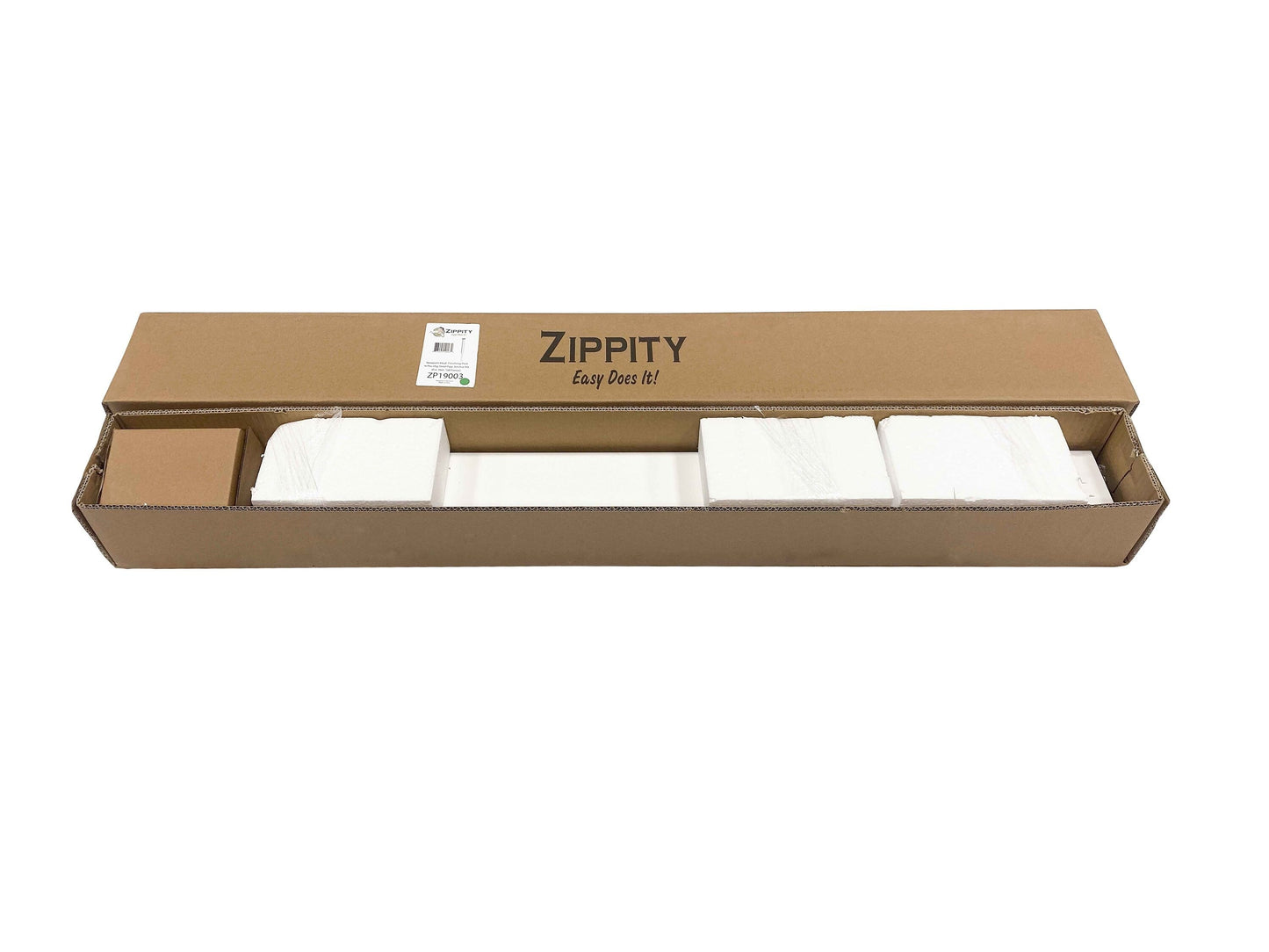 Zippity Outdoor Products Newport 3.5-ft H x 3.5-in W White Vinyl Universal Fence Post No Dig (Unassembled)