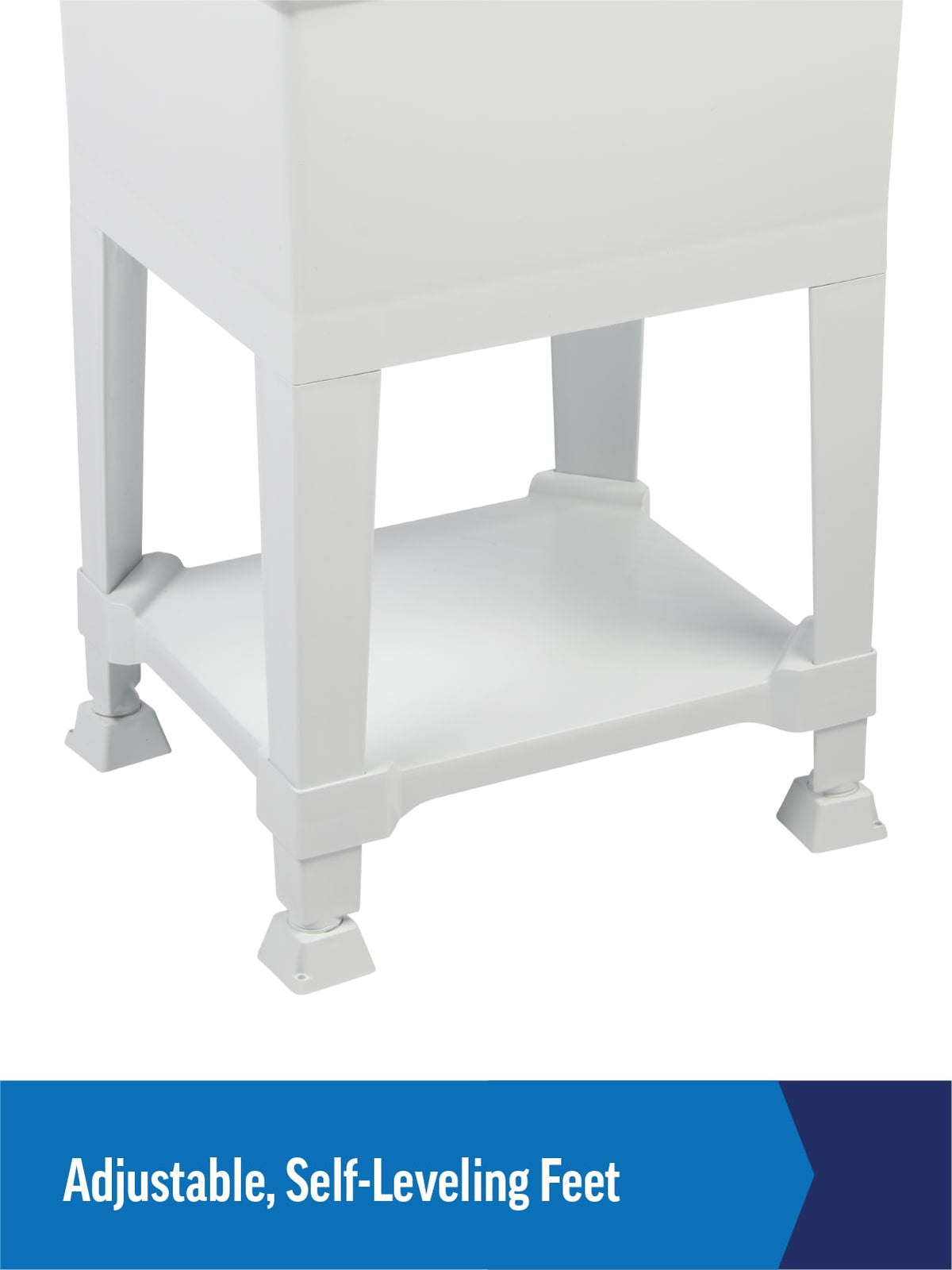 Project Source 24-in x 24-in White Freestanding Utility Tub with Faucet and Drain
