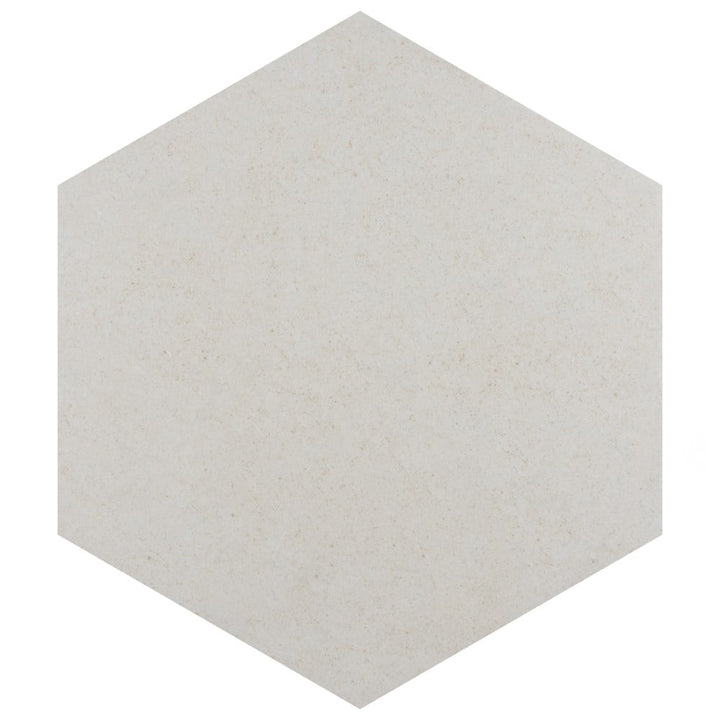 Affinity Tile Vintage Hex Blanco 9-in x 10-in Satin Porcelain Cement look Hexagon Floor and Wall Tile product image