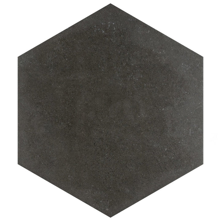 Affinity Tile Vintage Hex Marengo 9-in x 10-in Satin Porcelain Cement look Hexagon Floor and Wall Tile product image