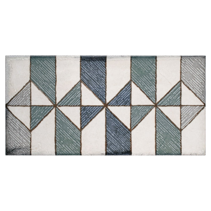 Affinity Tile Essenza Valentina 6-in x 12-in Multi-finish Ceramic Patterned Wall Tile product image