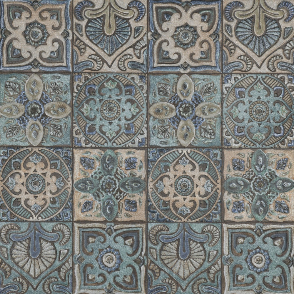 Affinity Tile Mandala Decor Mix 8-in x 8-in Multi-finish Ceramic Patterned Wall Tile product image