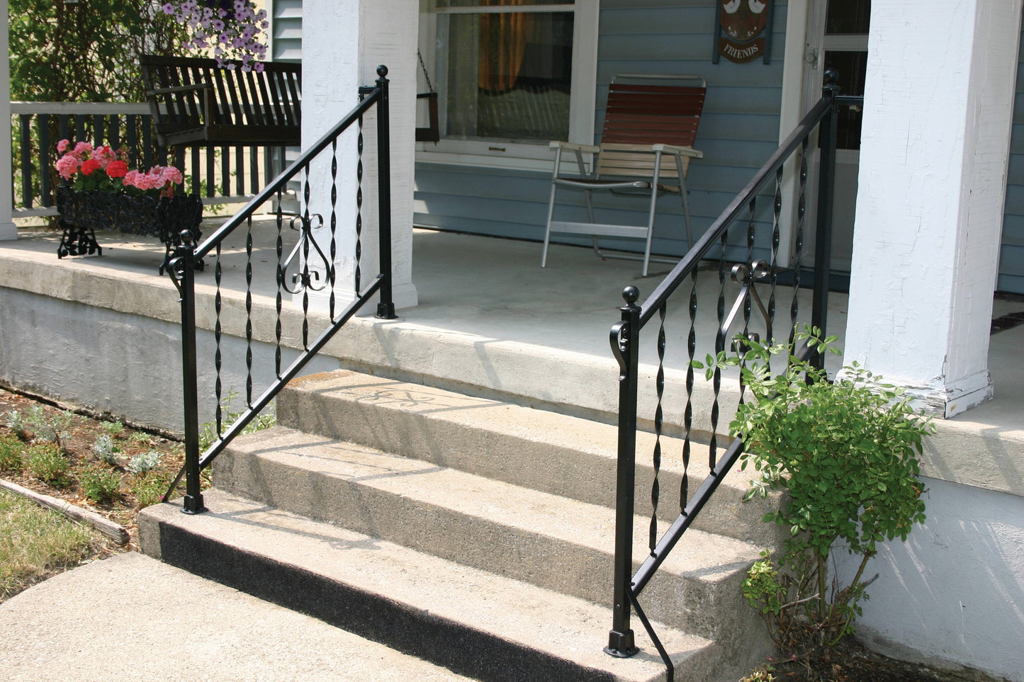 Gilpin Windsor 4-ft x 36-in Black Metal Deck Rail Kit