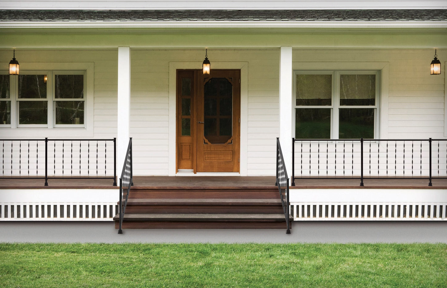 Gilpin Windsor 4-ft x 36-in Black Metal Deck Rail Kit