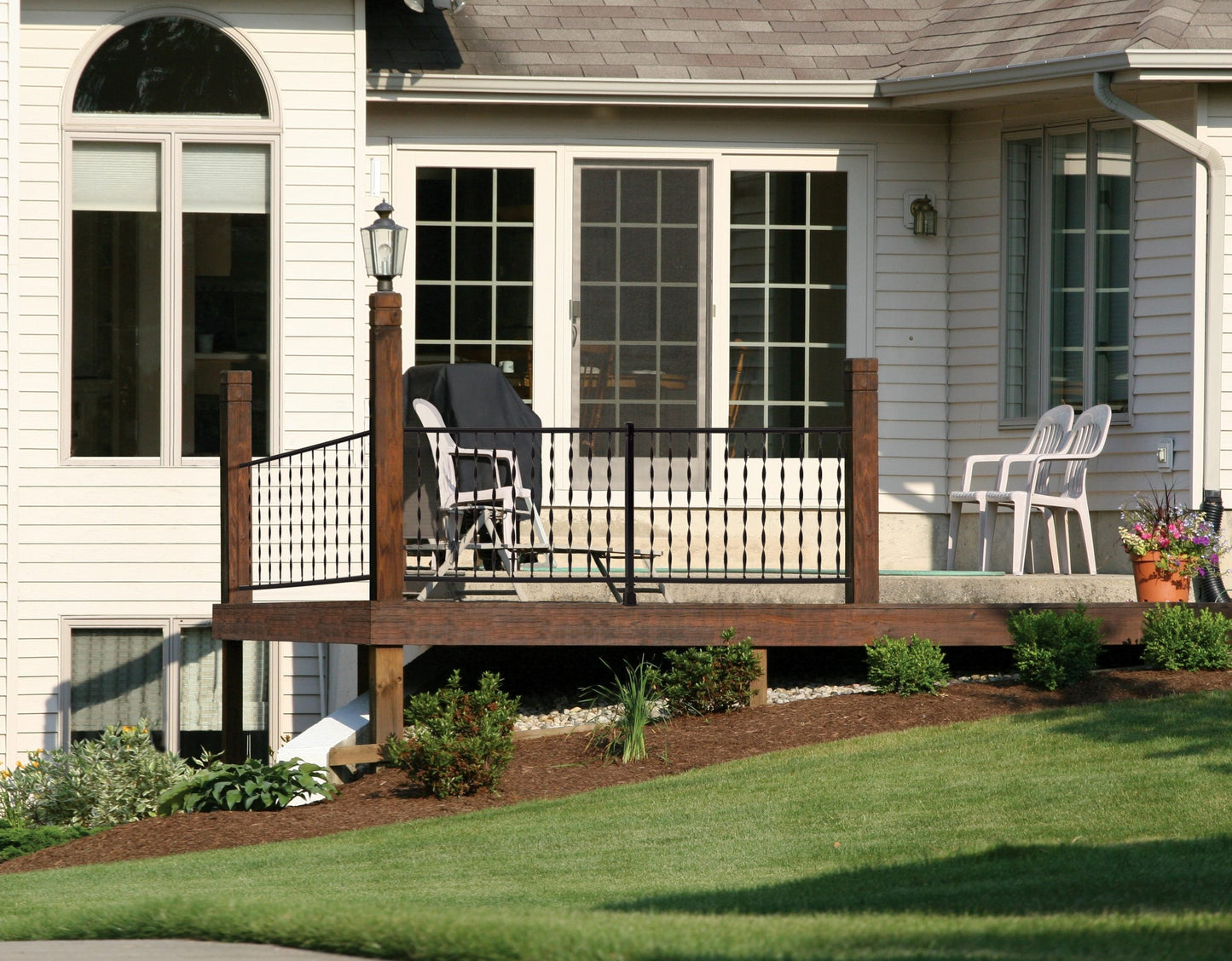 Gilpin Patterson 4-ft x 36-in Black Metal Deck Rail Kit