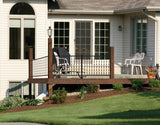 Gilpin Patterson 4-ft x 36-in Black Metal Deck Rail Kit