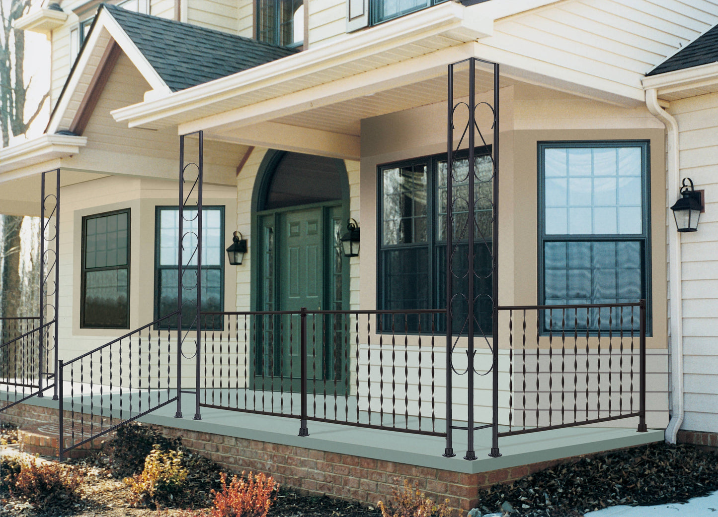 Gilpin Patterson 4-ft x 36-in Black Metal Deck Rail Kit