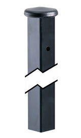 Gilpin Patterson 1.25-in x 1.25-in x 4-ft Black Metal Deck Post