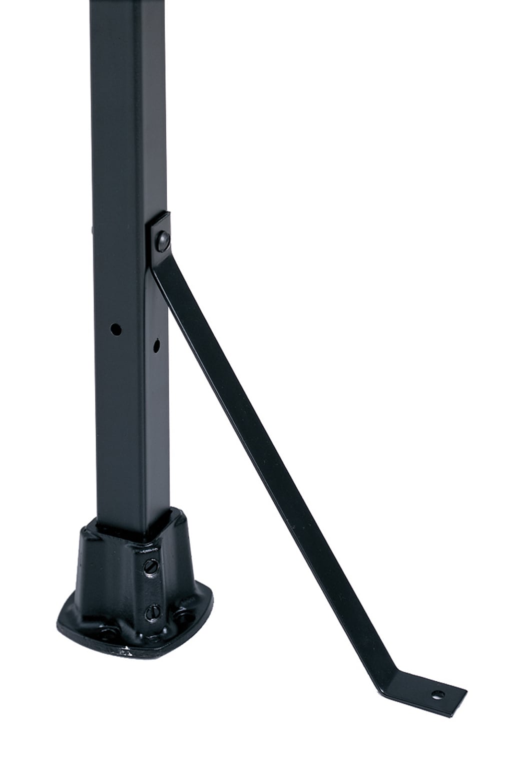 Gilpin Patterson 1.25-in x 1.25-in x 4-ft Black Metal Deck Post
