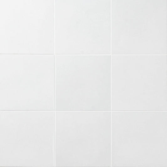 Artmore Tile Elizabeth Sutton Art Terra White 8-in x 8-in Matte Porcelain Encaustic Floor and Wall Tile product image