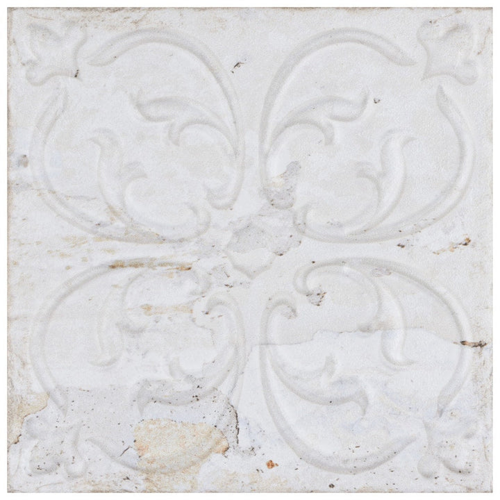 Affinity Tile Aevum Ornato White 8-in x 8-in Multi-finish Ceramic Wall Tile product image