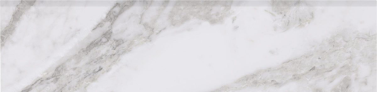 Satori Bianco Palazzo 12-in x 24-in Polished Porcelain Marble Look Floor and Wall Tile (1.94-sq. ft/ Piece)