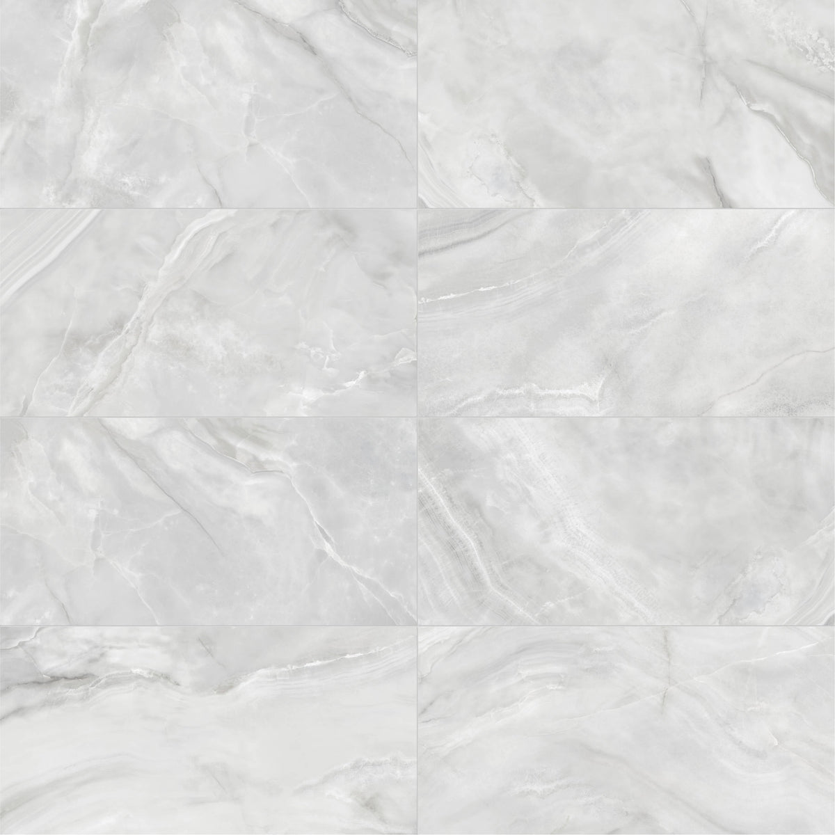 Satori Regent Onyx Lumiere 24-in x 48-in Polished Porcelain Marble Look Floor and Wall Tile (7.75-sq. ft/ Piece)