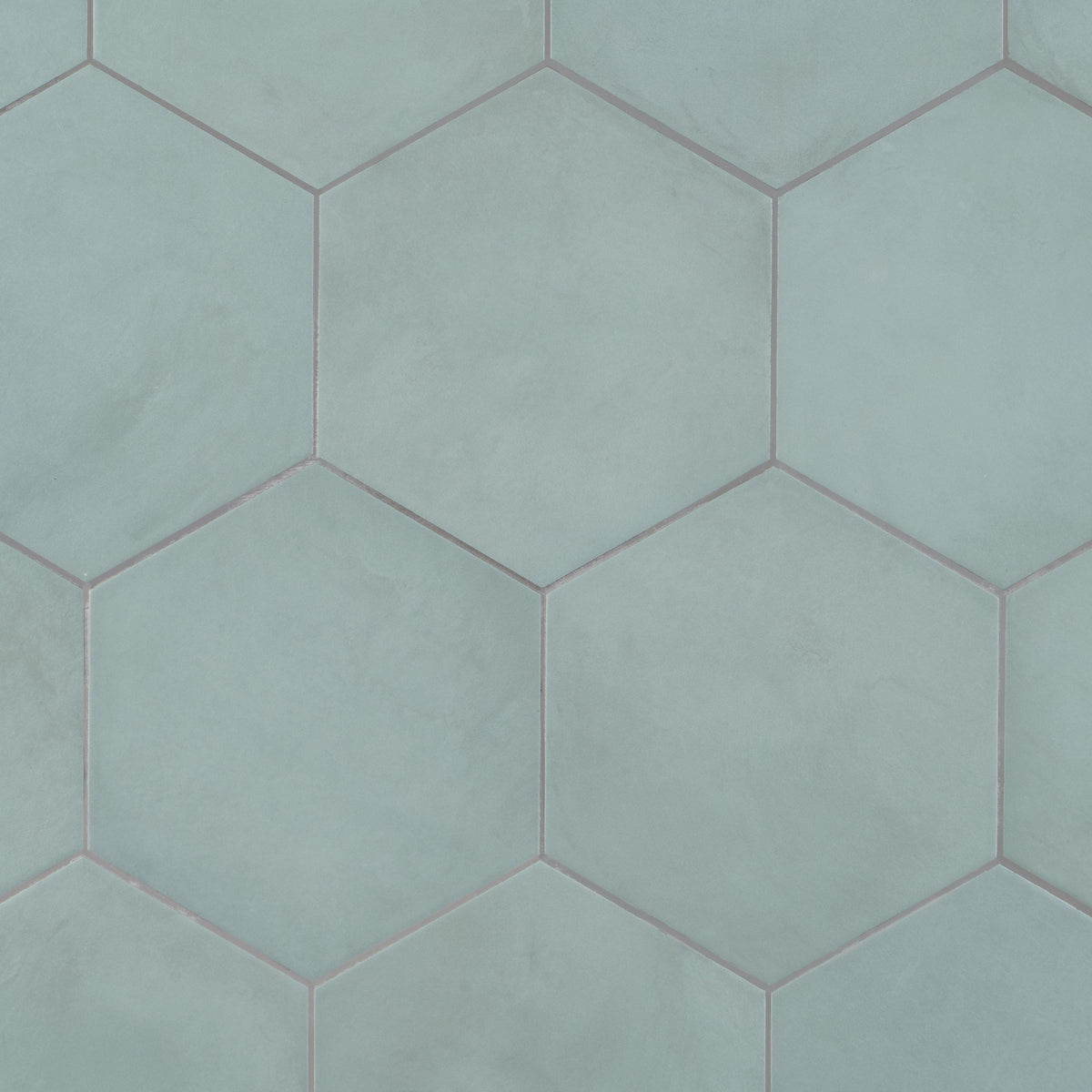 Artmore Tile Storm Hex Green Cielo 8-in x 10-in Matte Porcelain Encaustic Hexagon Floor and Wall Tile product image