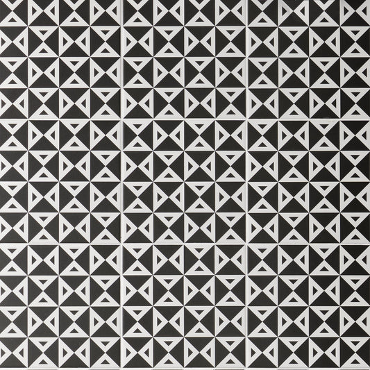 Artmore Tile Record Angle Negative 8-in x 8-in Matte Porcelain Encaustic Floor and Wall Tile product image
