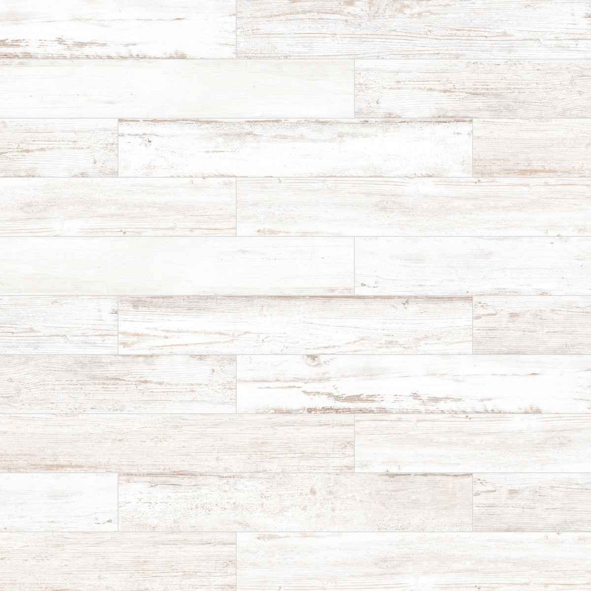 Satori Laguna Antique White 6-in x 36-in Matte Porcelain Wood Look Floor Tile (1.45-sq. ft/ Piece)