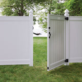Freedom Everton 6-ft H x 4-ft W White Vinyl Fence Gate (Unassembled)