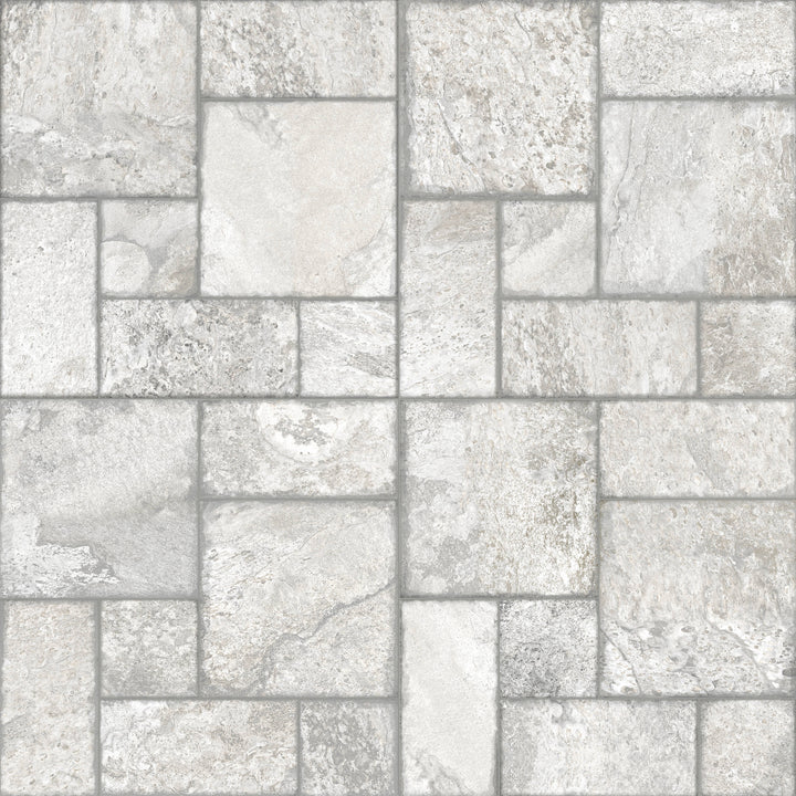 Satori Carmen Charcoal Versailles 18-in x 18-in Matte Porcelain Patterned Floor and Wall Tile (2.18-sq. ft/ Piece)