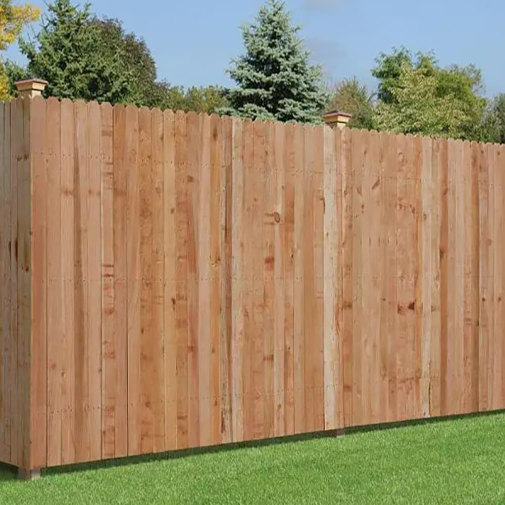6-ft x 8-ft Cedar Dog Ear Privacy Fence Panel