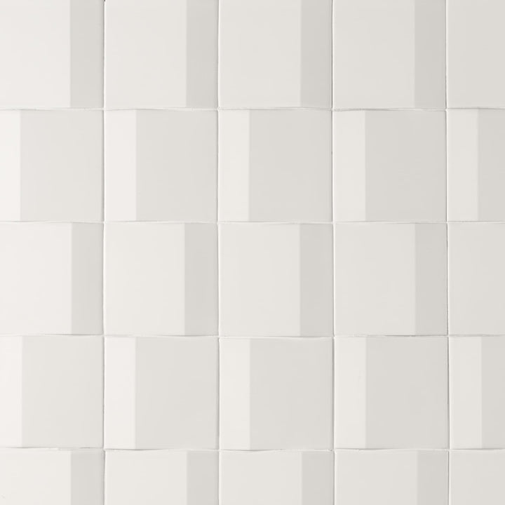 Artmore Tile Zest White 5-in x 5-in Matte Porcelain Encaustic Wall Tile product image