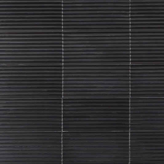 Artmore Tile Zest Black 5-in x 10-in Matte Porcelain Encaustic Wall Tile product image
