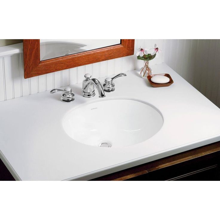 STERLING Wescott Under-Mounted Vitreous China Bathroom Sink in White with Overflow Drain
