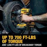 DEWALT 20V MAX XR Brushless Variable Speed 1/2-in Drive Cordless High Torque Impact Wrench (Bare Tool)