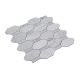 Apollo Tile (Sample) Sparta Gray 4-in x 4-in Polished Marble Honeycomb Marble Look Floor and Wall Tile