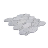 Apollo Tile (Sample) Sparta Gray 4-in x 4-in Polished Marble Honeycomb Marble Look Floor and Wall Tile
