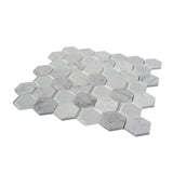 Apollo Tile Sparta Gray 12-in x 12-in Polished Glass; Stone Marble Honeycomb Marble Look Floor and Wall Tile (4.92-sq. ft/ Carton)