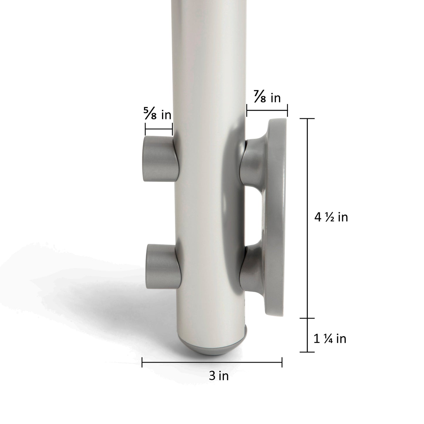 DOLLE 4-1/4-in x 42-in Prova Brushed Aluminum Round Deck Baluster