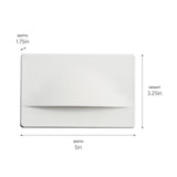 Kichler Dome Shielded 2-Watt White Line-Voltage Hardwired LED Step Light, 5 x 3.25 in, 3000K 30 Lumens