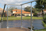 DOLLE 4-1/4-in x 36-in Prova Gray Aluminum Round Deck Baluster