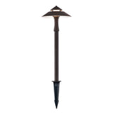 Portfolio 7-Watt Specialty Textured Bronze Low Voltage LED Path Light, 15.6-in H x 6.34-in W