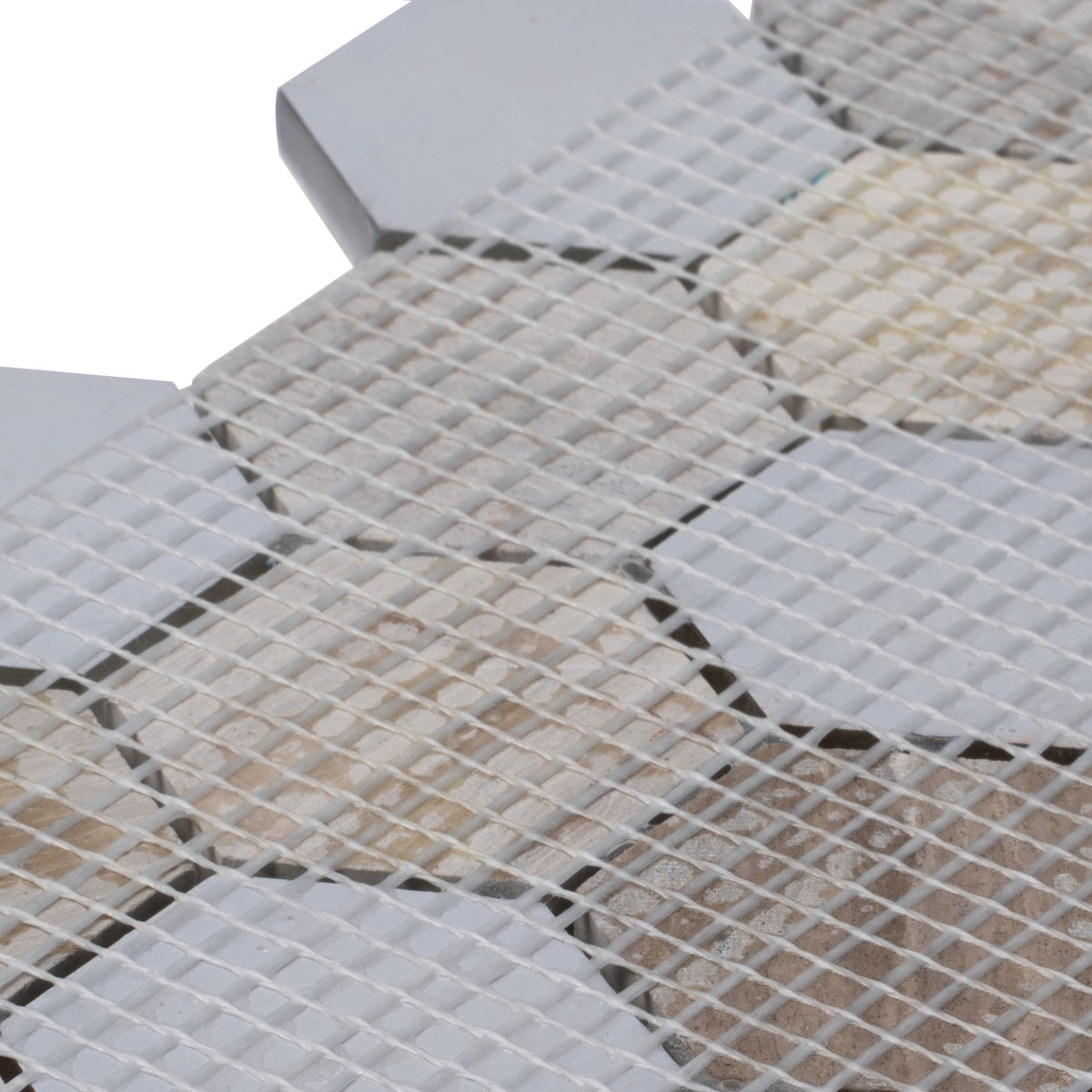 Apollo Tile (Sample) Gray 4-in x 4-in Glossy Glass Honeycomb Floor and Wall Tile